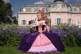 noble girl in a magnificent outfit