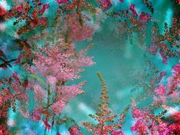 Pink Flowers Artistic Floral