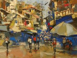 picture on canvas Hanoi, Vietnam