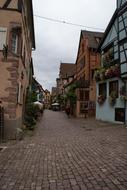 medieval architecture of an old european city