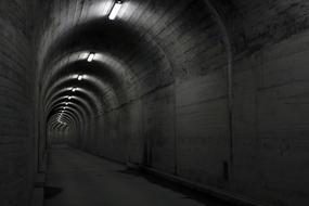 Tunnel Concrete Light dark
