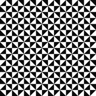 Black and white pattern with triangles, clipart