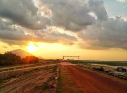 road to sunset