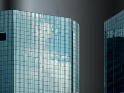 Skyline Skyscrapers blue glass