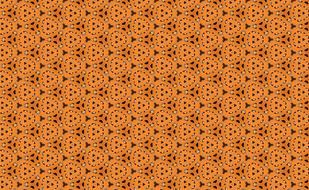 Colorful texture with orange shapes, clipart