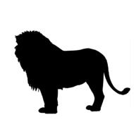 lion king animal silhouette