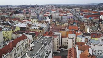 panoramic view of the city of Pilsen
