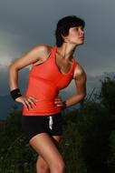 Orange Woman Sports wear