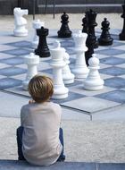 Boy Chess Black white
