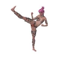 clipart of fantasy female fighter