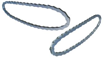 3d models of the bike chain, at white background, clipart