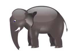 clipart of elephant cartoon animal character