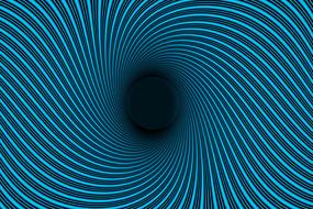 Black and blue spiral pattern of different shades, clipart