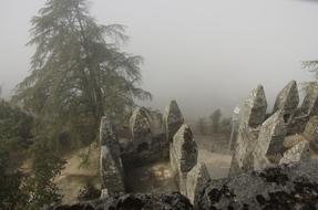 Castle Of Lanhoso Fog Portugal
