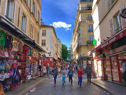 people on the street in paris