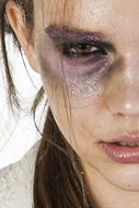 Portrait of Model Beautiful girl face paint