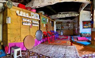 interior of an old village house in turkey