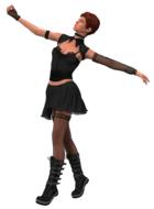 woman punk gothic beauty clothing