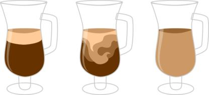 coffee drink in a glass