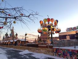 Moscow The Basil Architecture at winter