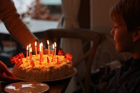 Birthday Cake candles light