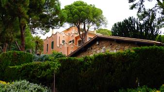 building in a park in spain