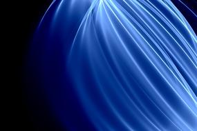 abstract background, blue light in darkness