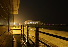 cafe on the beach at the sea
