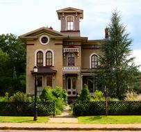 House Victorian Architecture and garden