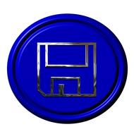 icon button 3d internet web