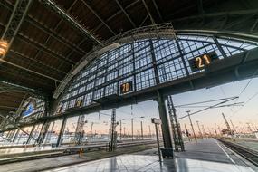 photo of the railway station in Leipzig