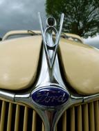 oldtimer Automotive white Car