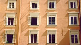 Windows on Wall of House