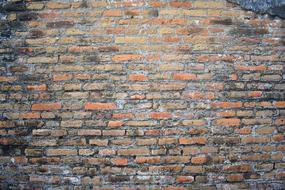 old brick wall of a house