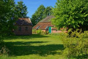 Historic Fehnhaus in East Frisia