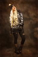Model attractive, young, fashion