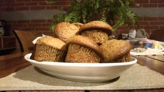 chocolate cupcakes in a bowl