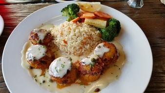 scallop dinner