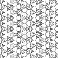 black and white pattern ornament