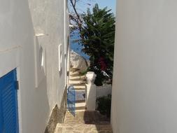 Passage with Stairs to Sea