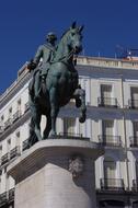 man on horseback in the park