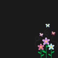 flower butterfly design background