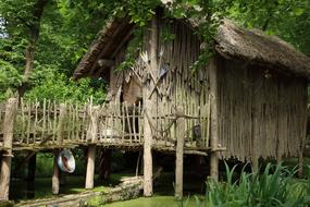 Wood Old House in Africa