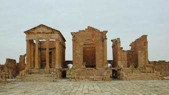 Beautiful ruins in Sbeitla, Tunisia, Africa