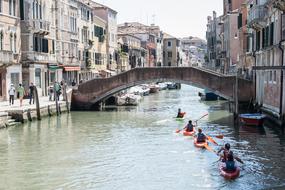 Italy Venice people boat