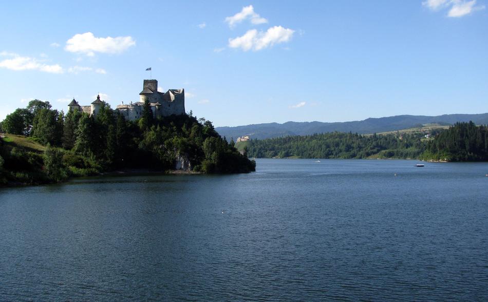 beautiful castle on a rock