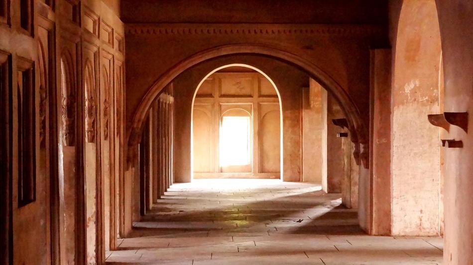 Beautiful architecture, with the arches and light inside