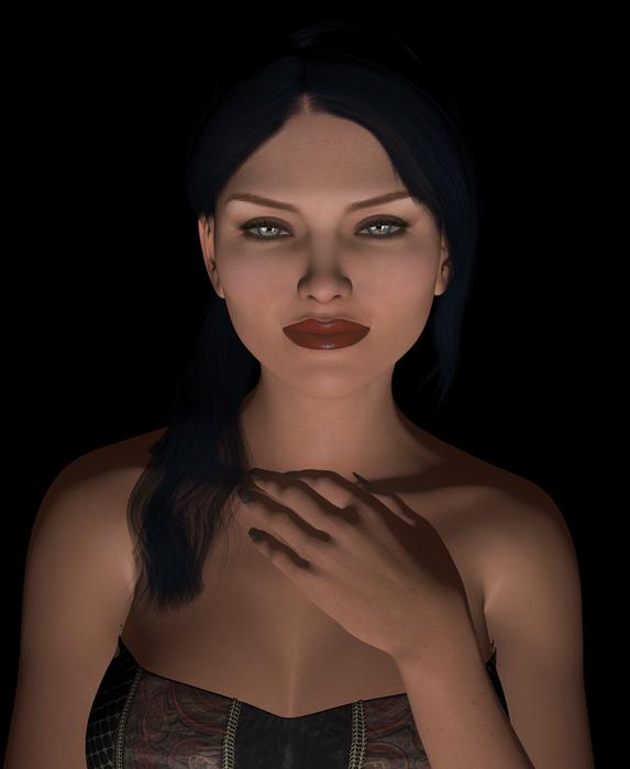woman face head portrait