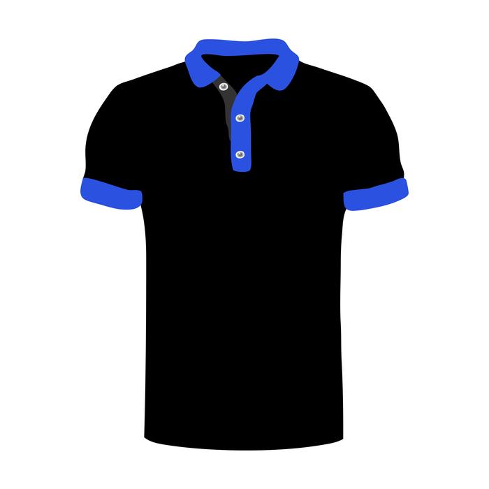 t shirt black blue illustration