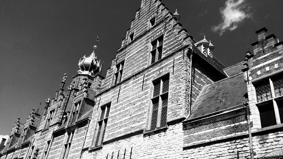 Bergen Netherlands blacm and white
